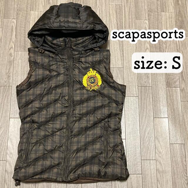 SCAPA(スキャパ)の【美品】scapasports(スキャパスポーツ)  ダウンベスト　キャスパ　s レディースのジャケット/アウター(ダウンベスト)の商品写真