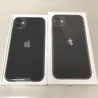 アップル(Apple)のSimフリー iPhone 11 128GB Black(スマートフォン本体)