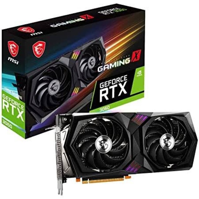 出品未開封品・MSI GeForce RTX 3060 GAMING X 12G