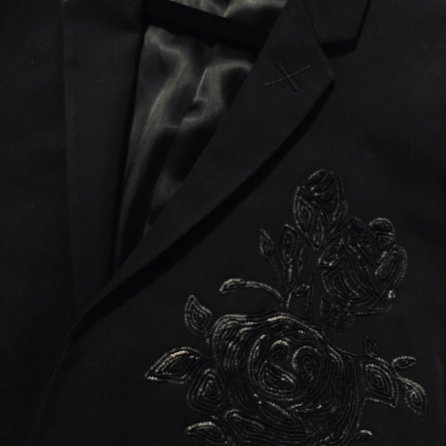 Dior homme 18aw 黒薔薇刺繍 ジャケット