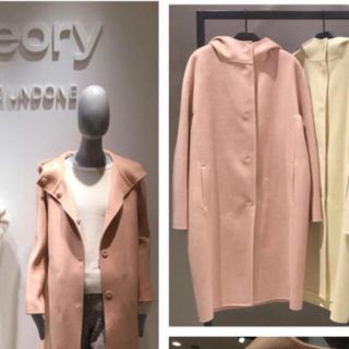 セオリー(theory)の12月末まで！極美品❤️Theory ダブルフェイスカシミヤ混　定価86900(ロングコート)