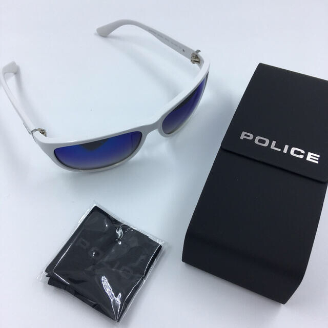 POLICE(ポリス)のポリス POLICE サングラス SPLC64J 4AOS ホワイト メンズのファッション小物(サングラス/メガネ)の商品写真