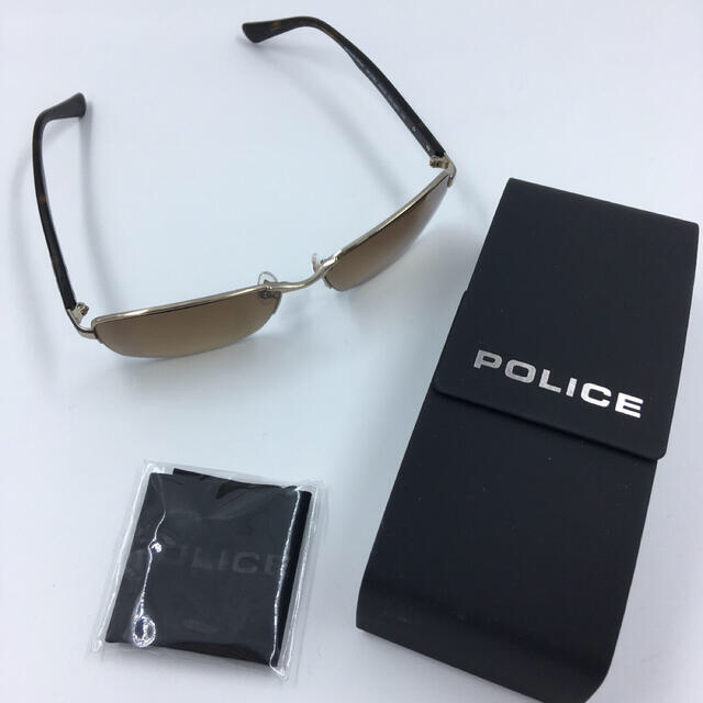 POLICE(ポリス)のポリス POLICE サングラス SPLC58J-08FF シャイニーゴールド メンズのファッション小物(サングラス/メガネ)の商品写真