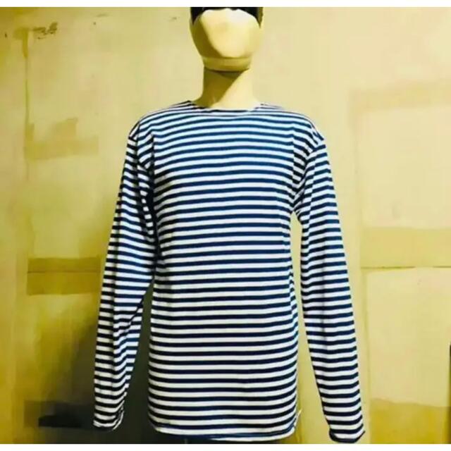 Russian Тернашка Blue Striped Shirt メンズのトップス(Tシャツ/カットソー(七分/長袖))の商品写真