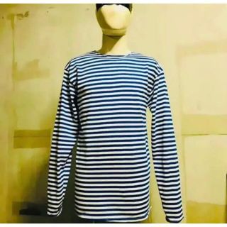 Russian Тернашка Blue Striped Shirt(Tシャツ/カットソー(七分/長袖))