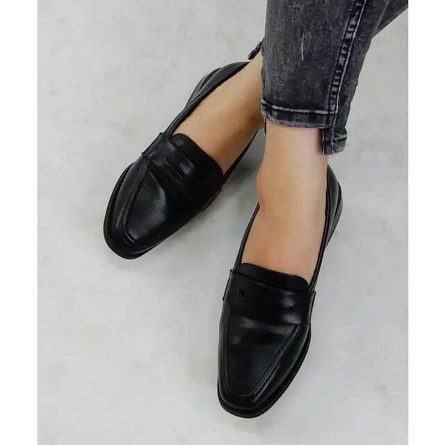 Kastane(カスタネ)のminia コインローファー　ブラック レディースの靴/シューズ(ローファー/革靴)の商品写真