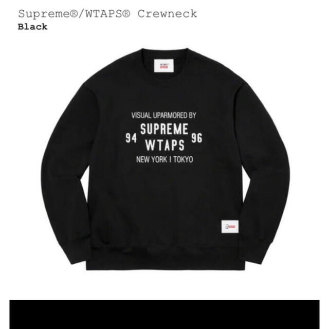 Supreme WTAPS Crewneck BLACK 黒　M