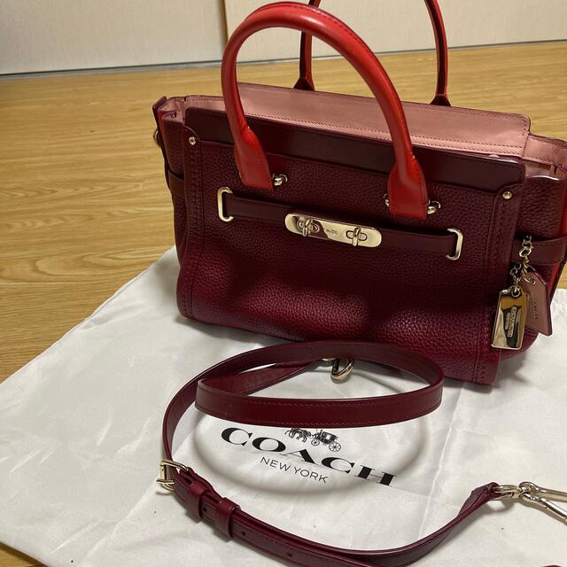 coach スワッガー バッグ ボルドー コーチ 鞄 ブランド-