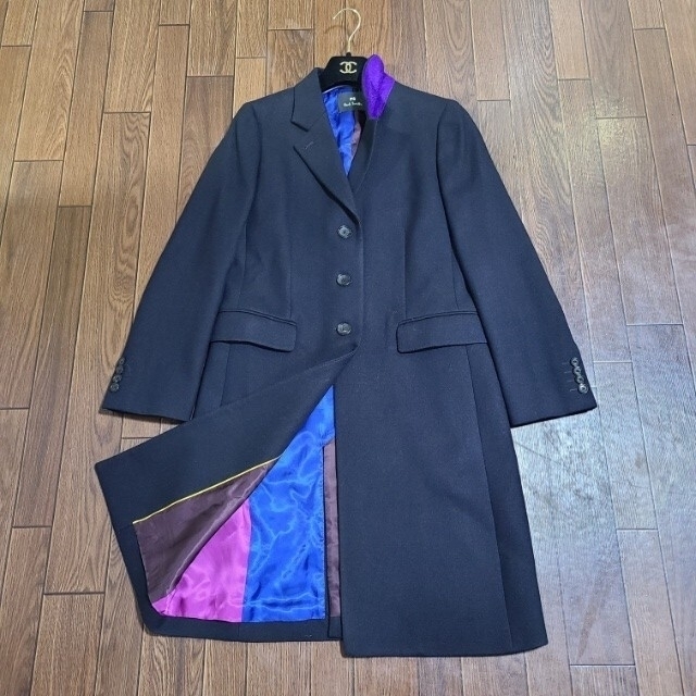 Paul Smith(ポールスミス)の【美品】 ポールスミス ウールカルゼ チェスターコート コート レディースのジャケット/アウター(ロングコート)の商品写真