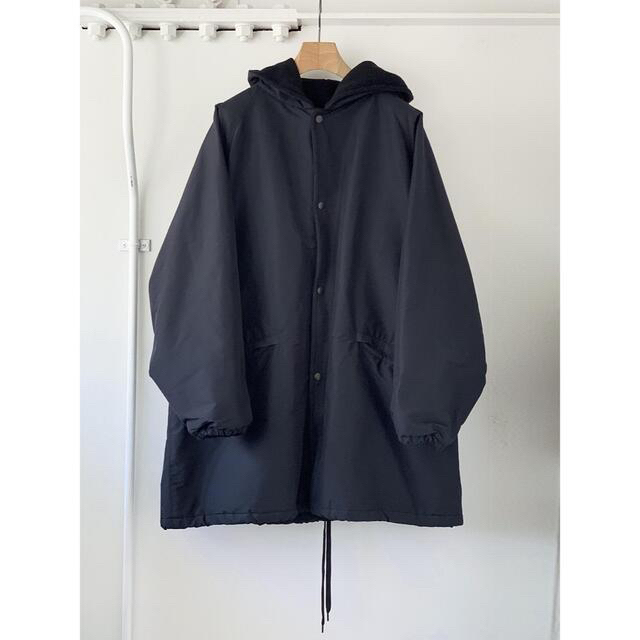 年末のプロモーション COMOLI - 1 コットンシルクフーデッドコート