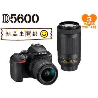 ニコン(Nikon)の【新品】 ニコンD5600 ダブルズームキット　(デジタル一眼)