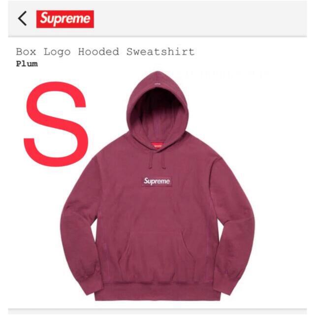 【超激レア！完売品】SUPREME　BOX　LOGO　パーカー　プラム　Sサイズ古着_YW