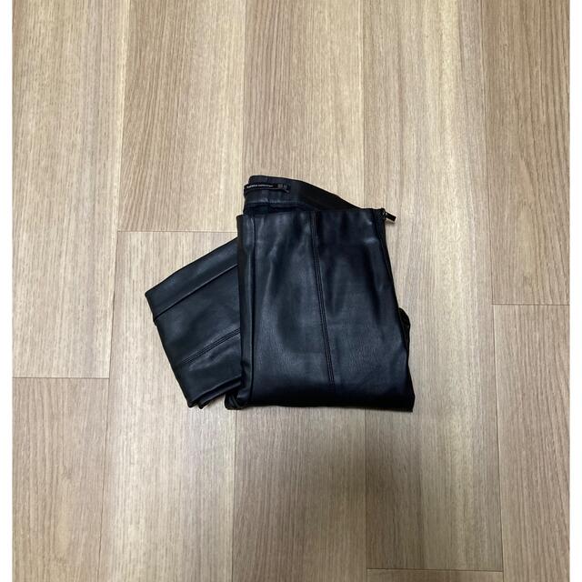 ZARA(ザラ)のzara leather high waist leggings レディースのレッグウェア(レギンス/スパッツ)の商品写真