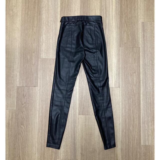 ZARA(ザラ)のzara leather high waist leggings レディースのレッグウェア(レギンス/スパッツ)の商品写真