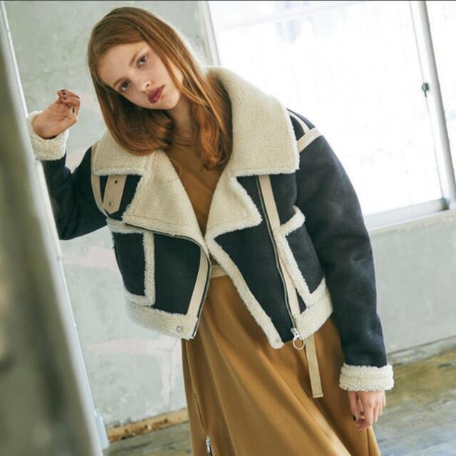 juemi Seam Tape Short Mouton Jacketジュエミ