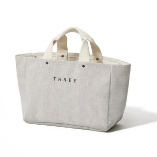 スリー(THREE)のTHREE ボックスキャンパストートGY ノベルティ (トートバッグ)