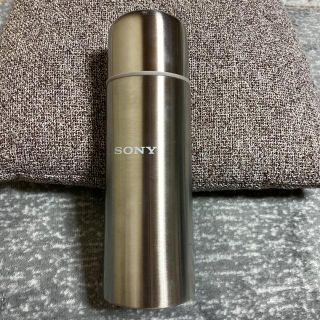 値下げ　SONY ステンレス製携帯用魔法瓶　シルバー　350ml(水筒)