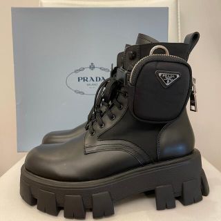 プラダ(PRADA)のPRADA プラダ  モノリス　レディース　ブーツ コンバットブーツ(ブーツ)