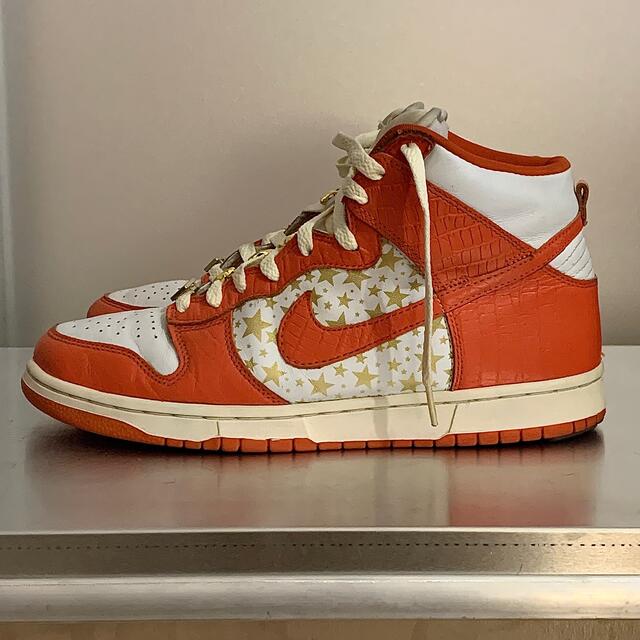 nike Supreme dunk pro sb high オレンジ 28