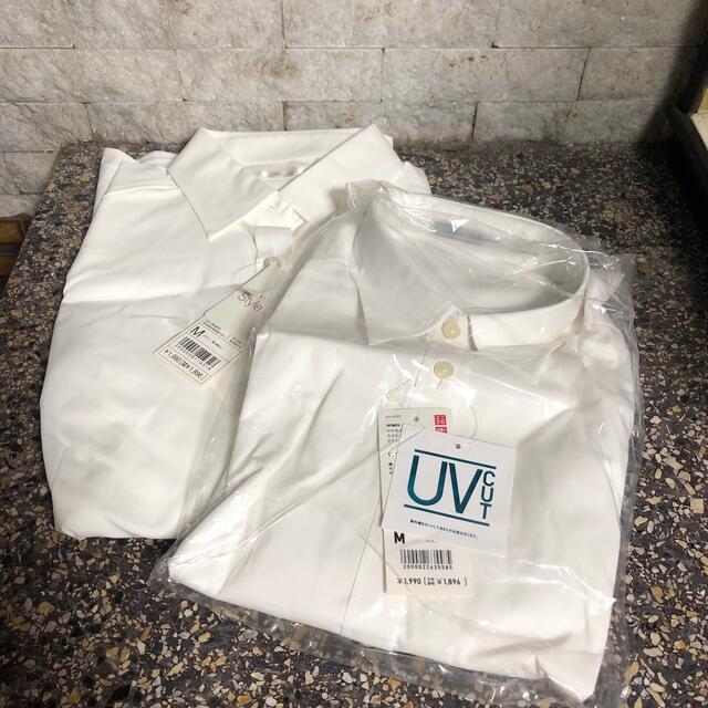 UNIQLO(ユニクロ)のストレッチ・ブロードシャツ2枚 レディースのトップス(シャツ/ブラウス(長袖/七分))の商品写真