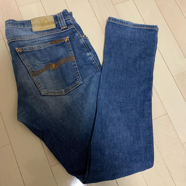 Nudie Jeans(ヌーディジーンズ)のTUBE KELLY W30 L32 ITALY オレンジステッチ メンズのパンツ(デニム/ジーンズ)の商品写真