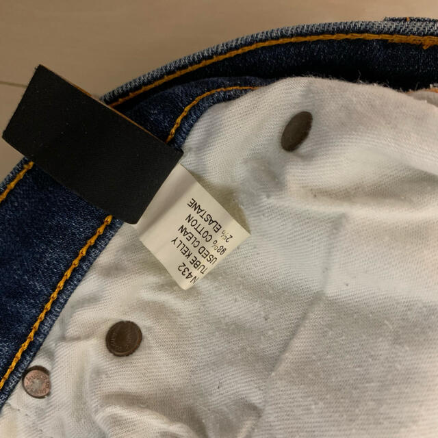 Nudie Jeans(ヌーディジーンズ)のTUBE KELLY W30 L32 ITALY オレンジステッチ メンズのパンツ(デニム/ジーンズ)の商品写真