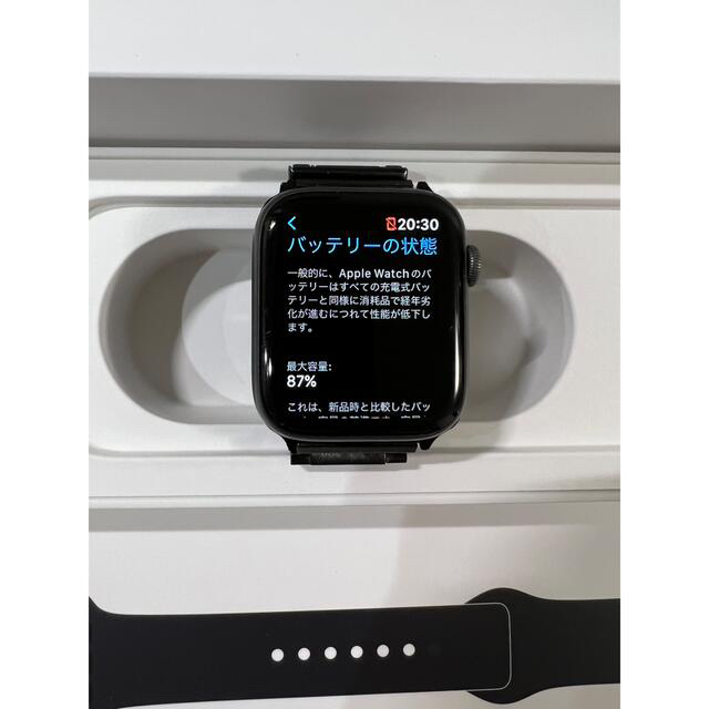 メンズApple Watch series4 44㎜　GPSモデル