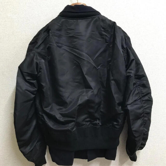 sacai(サカイ)のsacai サカイ　メルトンテーラード 　MA-1 ジャケット レディースのジャケット/アウター(ブルゾン)の商品写真