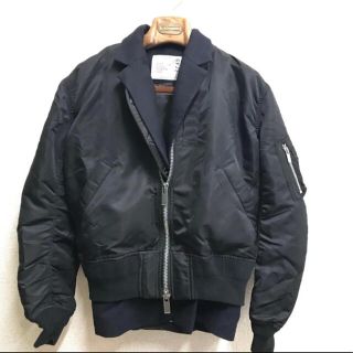 サカイ(sacai)のsacai サカイ　メルトンテーラード 　MA-1 ジャケット(ブルゾン)