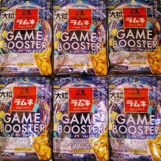 《森永》大粒 ラムネ ゲームブースター　エナジードリンク味　６袋セット(菓子/デザート)