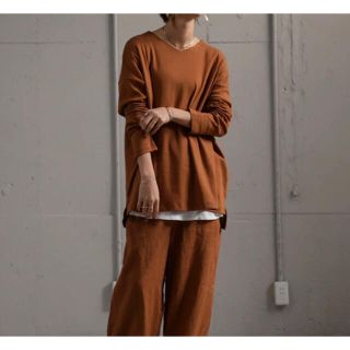 アンティカ(antiqua)のリカ様専用　antiqua コットンVネックロンT(Tシャツ(長袖/七分))