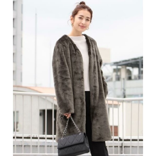 BEAUTY&YOUTH UNITED ARROWS - 【超美品】B&Y フェイクファーノー