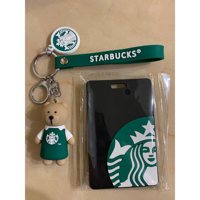 Starbucks Coffee(スターバックスコーヒー)の【新品未使用】スタバ カードケース キーホルダー 定期入れ スターバックス レディースのファッション小物(名刺入れ/定期入れ)の商品写真