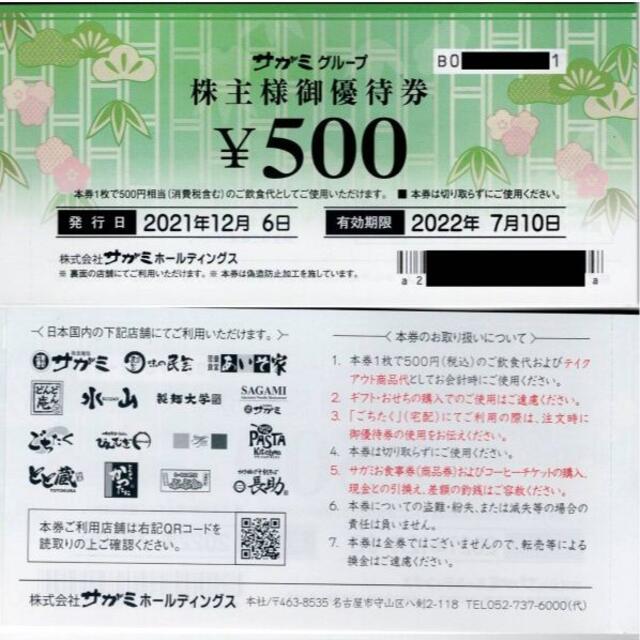 ★即発送★最新 サガミチェーン 株主優待 ３万円分 ２０１８年１２月２５日まで