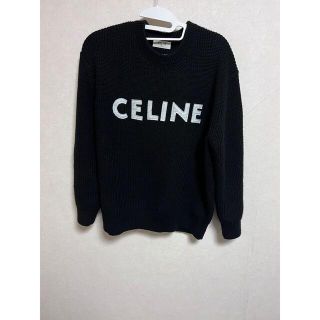 セリーヌ(celine)のceline ニット　オーバーサイズ　リブ編みウール(ニット/セーター)