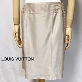 ルイヴィトン(LOUIS VUITTON)のルイヴィトン　膝丈スカート  シルク(ひざ丈スカート)