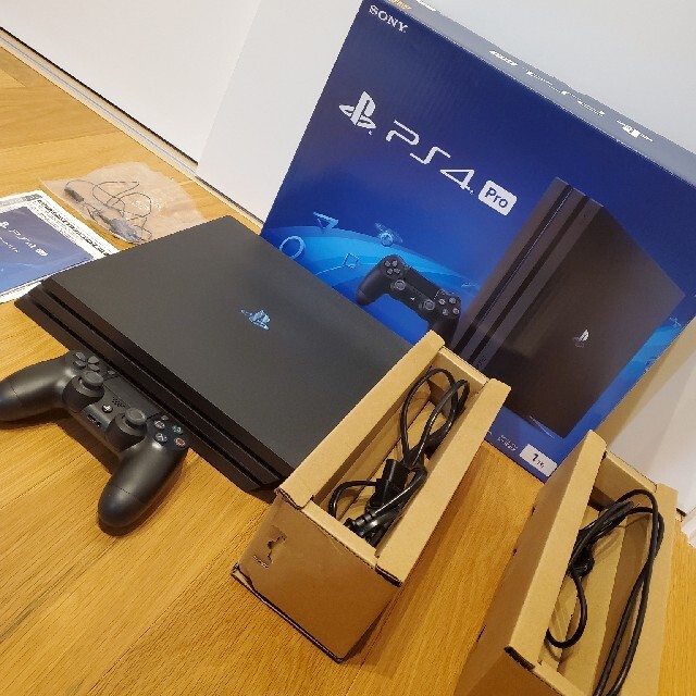 PS4 Pro 本体 1TB Jet Black 箱あり - 家庭用ゲーム機本体