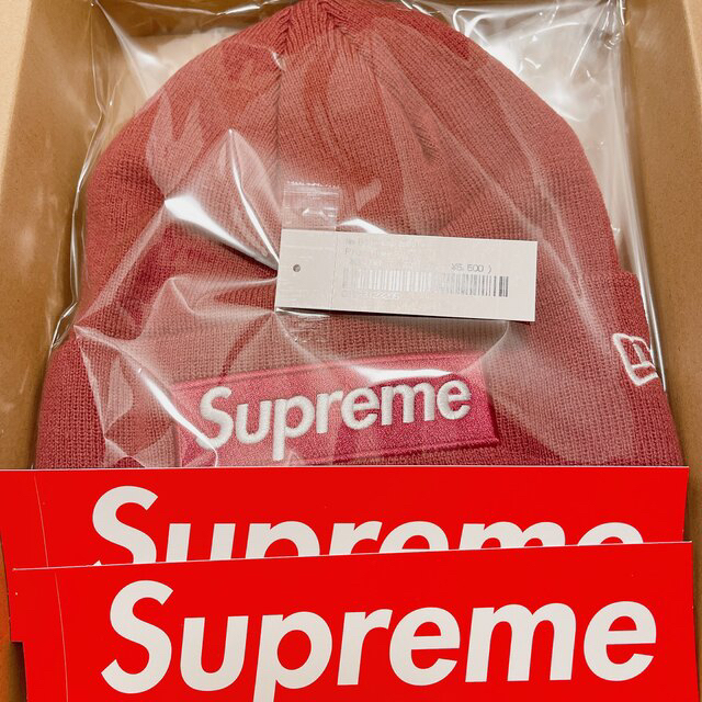 新品　supreme New Era® Box Logo Beanieニット帽/ビーニー