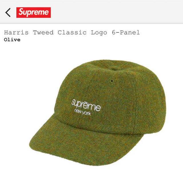 21aw Harris tweed classic logo 6-panel