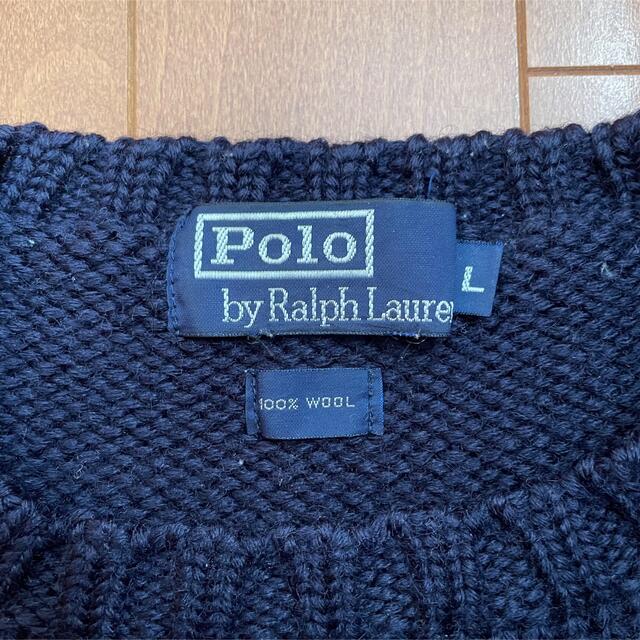 Ralph Lauren(ラルフローレン)の【ひーーーろ様専用】POLO Ralph Lauren クルーネック ニット  メンズのトップス(ニット/セーター)の商品写真