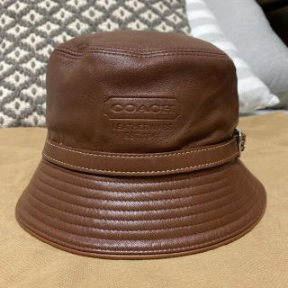 コーチ(COACH)のcoach レザー ハット/帽子(ハット)