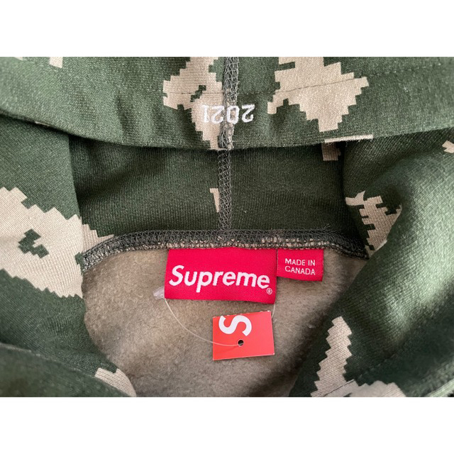 Supreme Box Logo Hooded Olive Camo Lサイズ