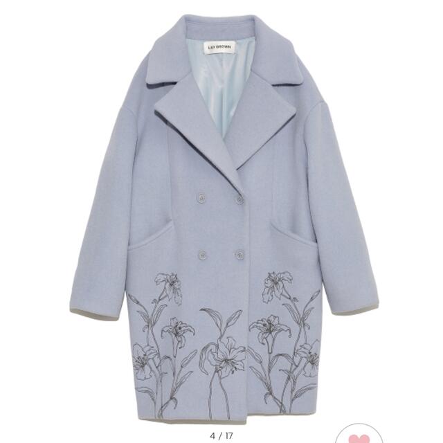Lily Brown - embroideryコクーンコートの通販 by nyan's Lily Brown - embroideryコクーンコートの通販 by nyan's