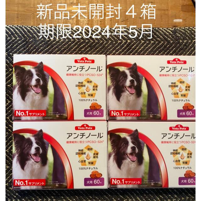 犬用アンチノール60粒入り新品未開封４箱