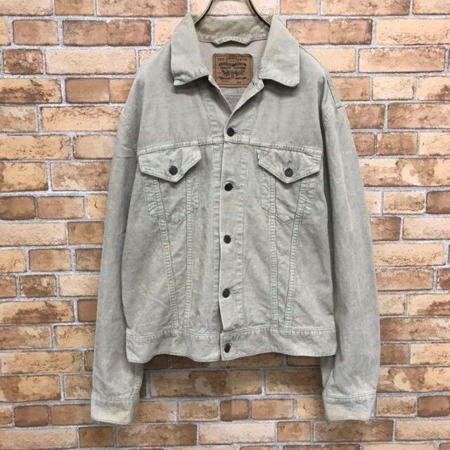 【リーバイス】コーデュロイジャケット ベージュ イタリア製 70500 XL