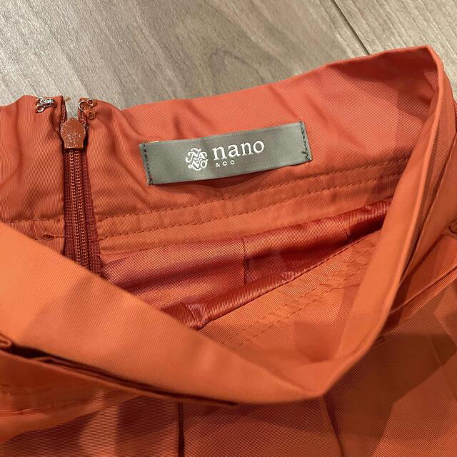 nano・universe(ナノユニバース)のナノユニバース　オレンジ　スカート レディースのスカート(ひざ丈スカート)の商品写真