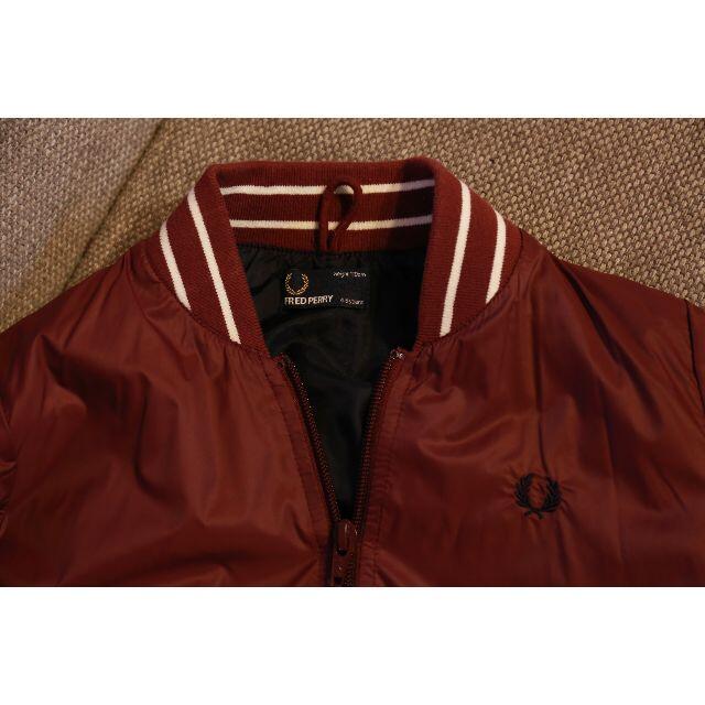 FRED PERRY(フレッドペリー)のFRED PERRY■ナイロンジャケット▼ボルドー☆美品 キッズ/ベビー/マタニティのキッズ服男の子用(90cm~)(ジャケット/上着)の商品写真