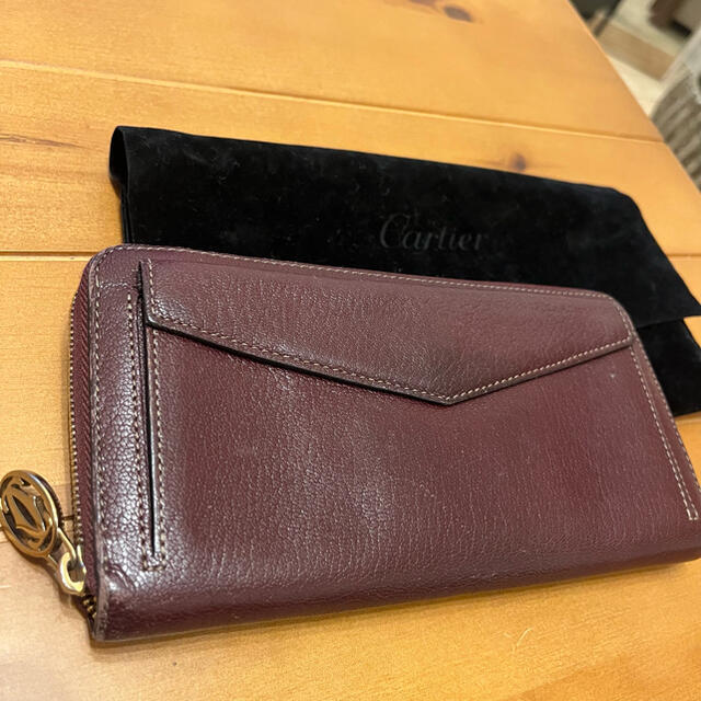 Cartier カルティエ 長財布 ボルドー 保存袋付 | フリマアプリ ラクマ
