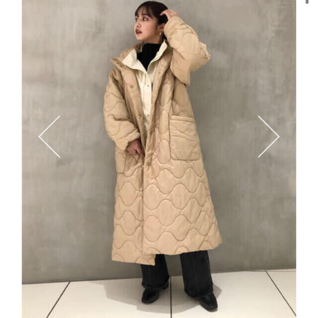 一点のみです！moussy REVERSIBLE PUFFER ロング コート白