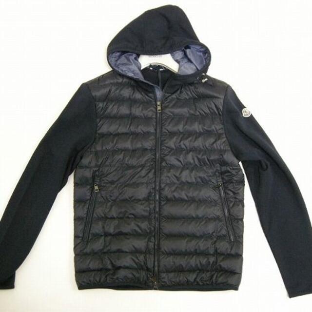 MONCLER   サイズL□モンクレール□スウェット切替フード付きダウン